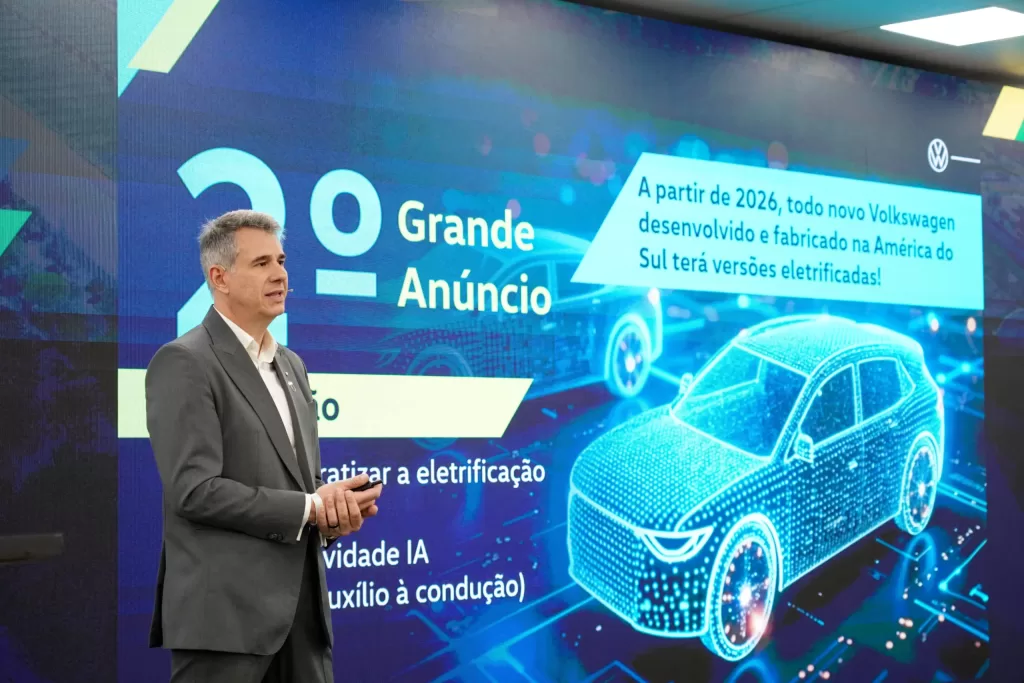 Volkswagen Montadora prepara 15 novos modelos entre elétricos, híbridos e flex, mirando produção local no Brasil